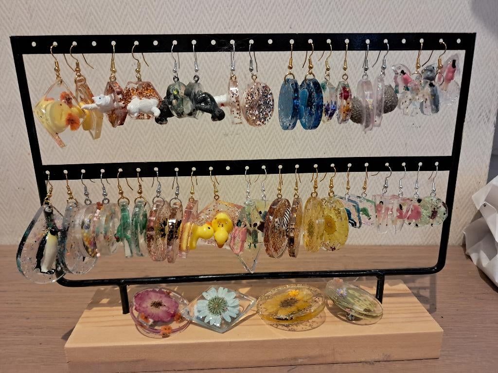 Bijoux en résine, Bijoux, Sacs & Beauté, Boucles d'oreilles, Neuf, Pendantes, Autres matériaux, Autres couleurs, Enlèvement