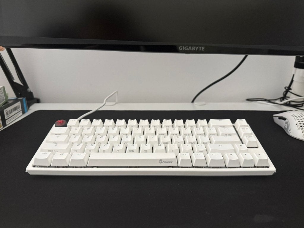 Ducky One 3 Classic White SF MX Silent - perfecte staat, Computers en Software, Toetsenborden, Gaming toetsenbord, Ophalen of Verzenden
