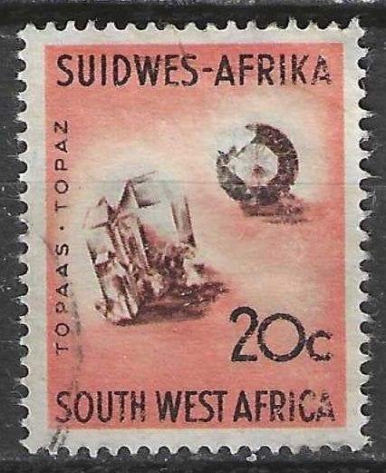 Zuid-West Afrika 1961/1962 - Yvert 264 - Topaas (ST), Postzegels en Munten, Postzegels | Afrika, Gestempeld, Verzenden