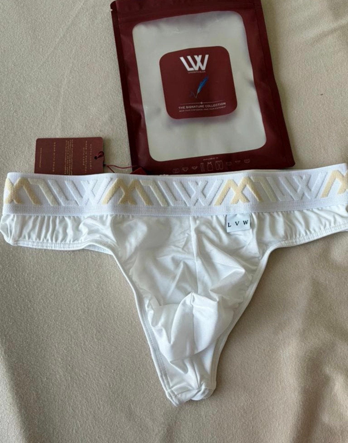 String en microfibre Lvw, Vêtements | Hommes, Sous-vêtements, Envoi, Blanc, Slip