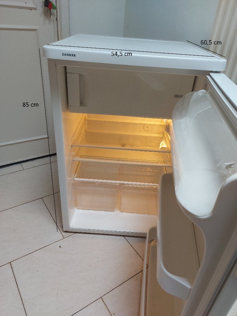 Koelkast- Fridge Zanker, Elektronische apparatuur, Ophalen, Zo goed als nieuw