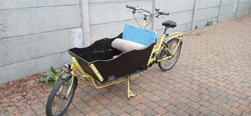 bakfiets, Gebruikt, 2 kinderen, Trommelrem, Ophalen