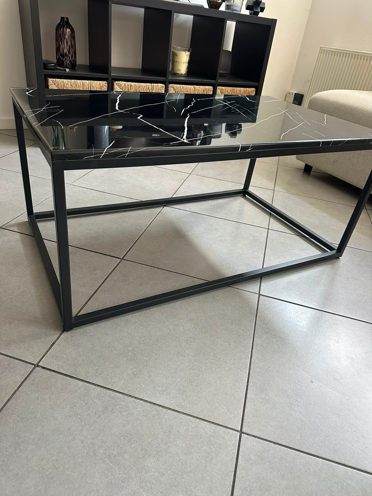 Table basse effet marbre, Enlèvement, Comme neuf