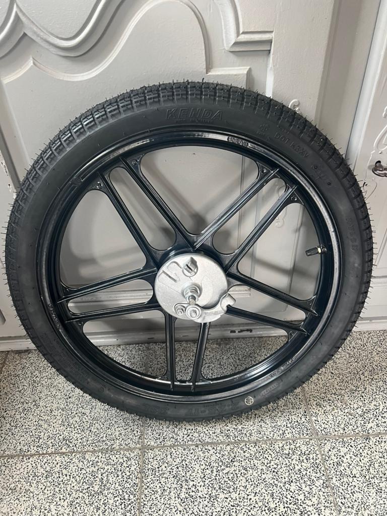 Roue avant Grimeca avec pot de frein, Vélos & Vélomoteurs, Enlèvement, Comme neuf