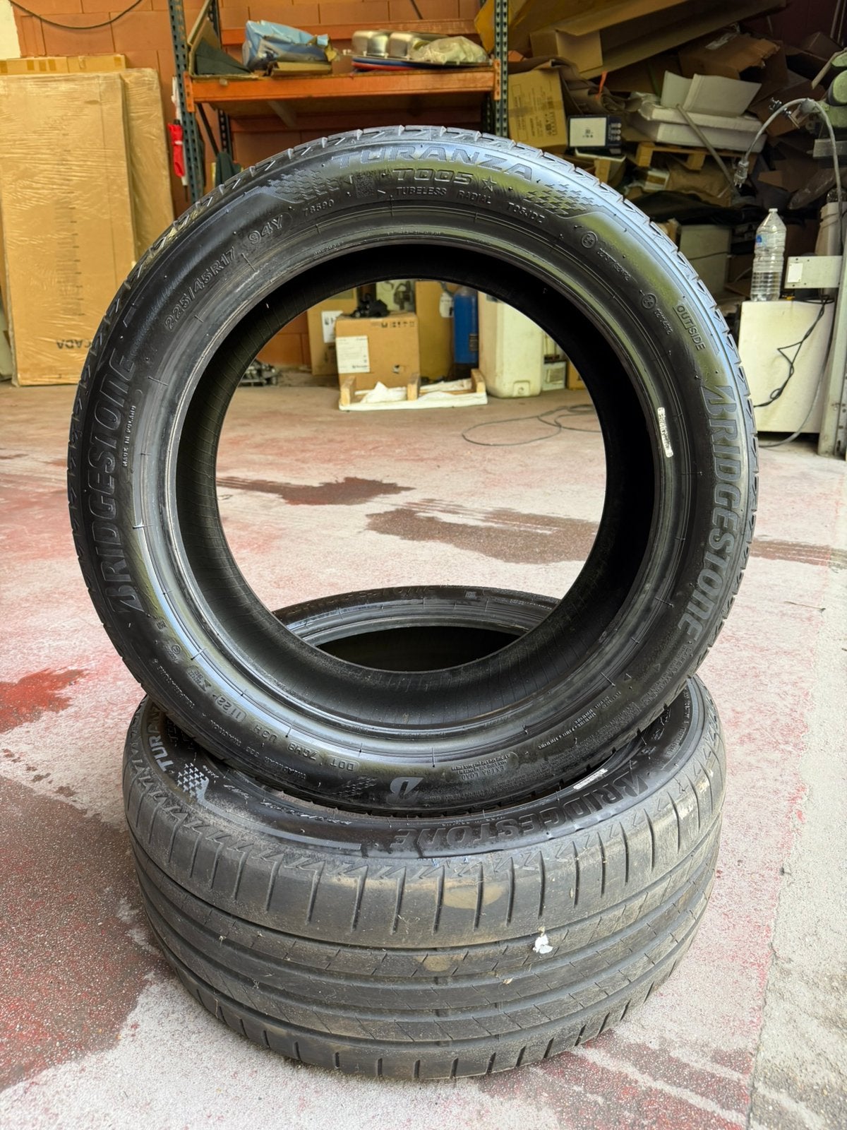 Pneu été Bridgestone, Enlèvement