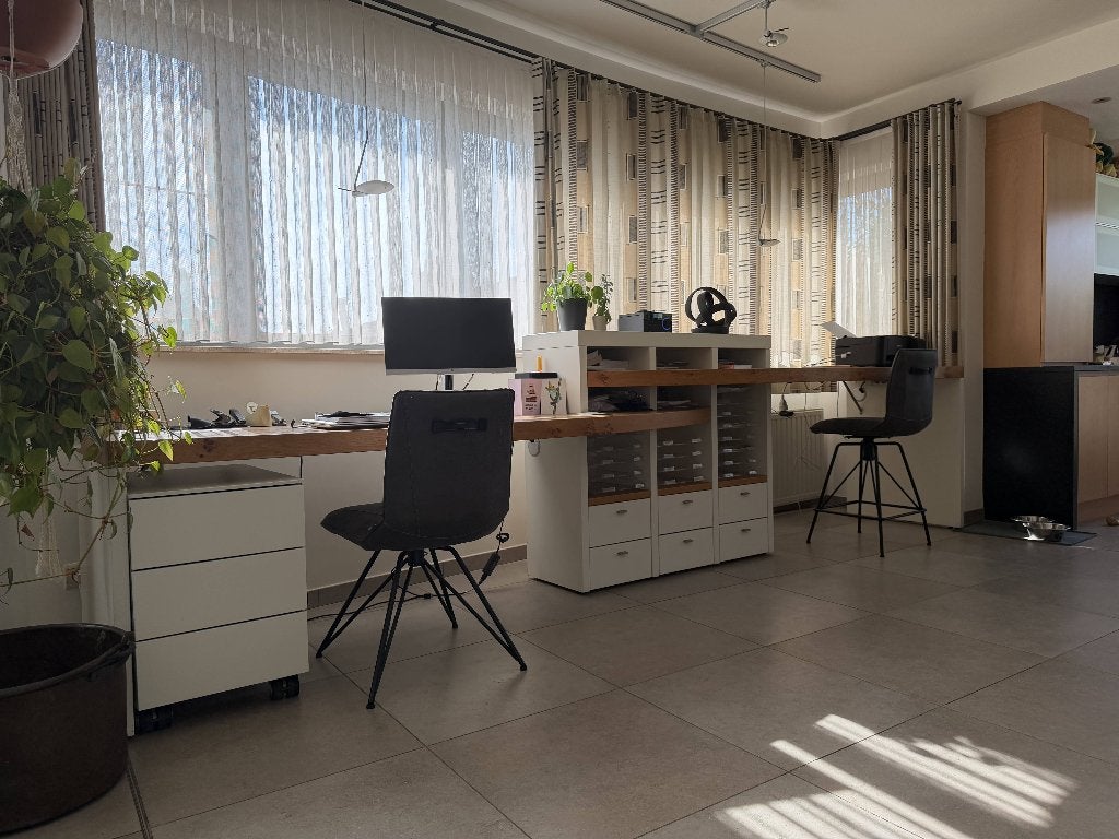 Hulsta bureaumeubel, Huis en Inrichting, Ophalen, Gebruikt, Hout, Met wielen