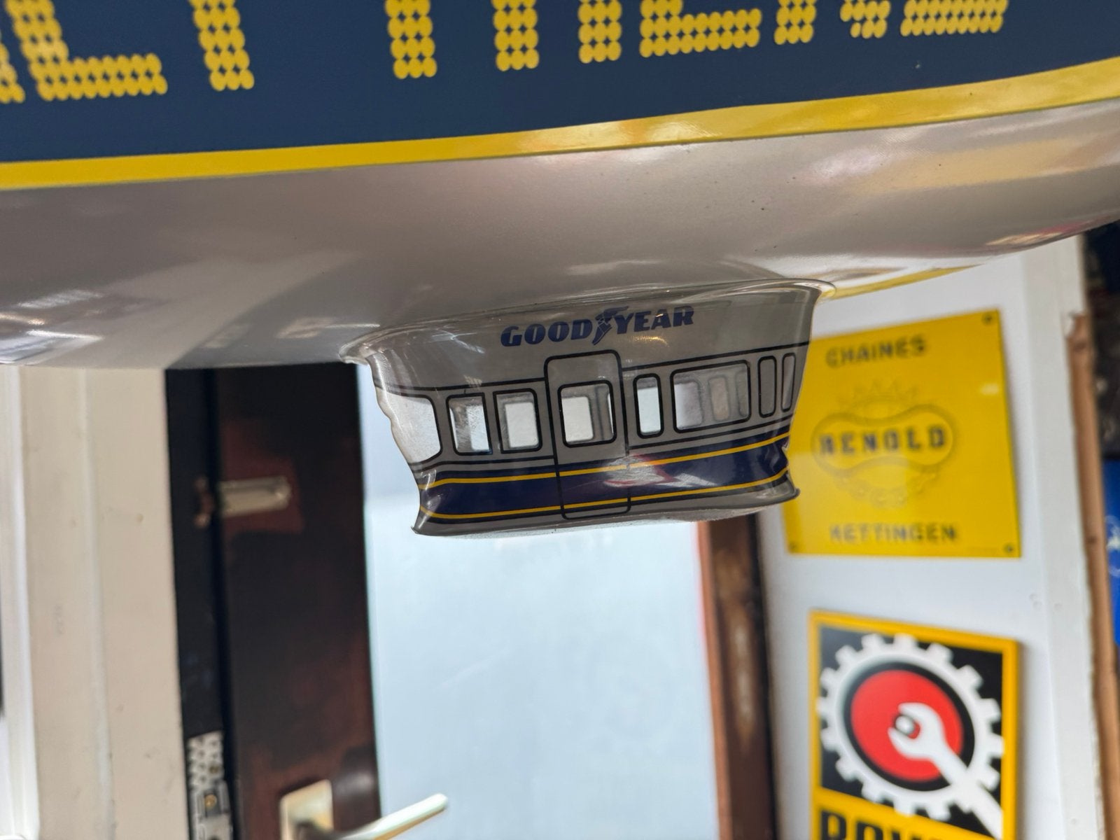 GoodYear banden reclame zeppelin, Reclamebord, Gebruikt, ., Ophalen of Verzenden