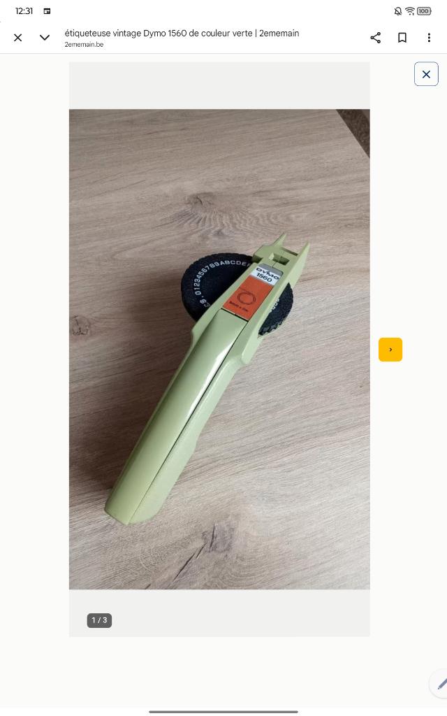 Dymo 1560 vintage labeler, Ophalen, Gebruikt, DYMO