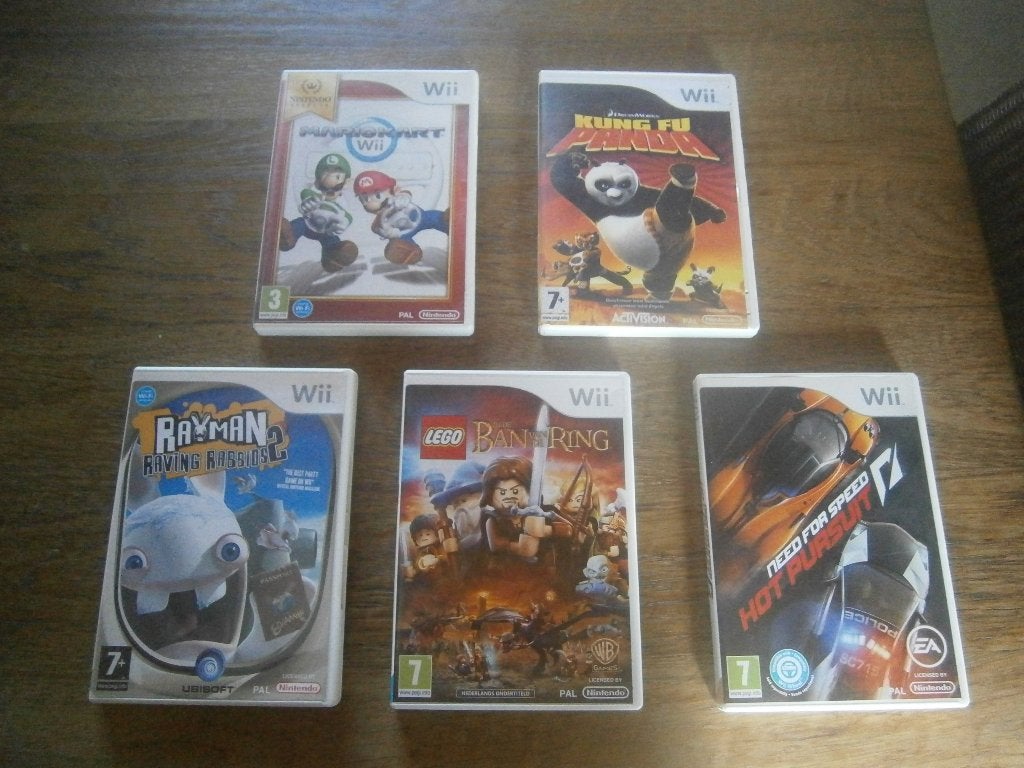 5 Wii games, Consoles de jeu & Jeux vidéo, Enlèvement ou Envoi, Comme neuf, Aventure et Action, À partir de 7 ans