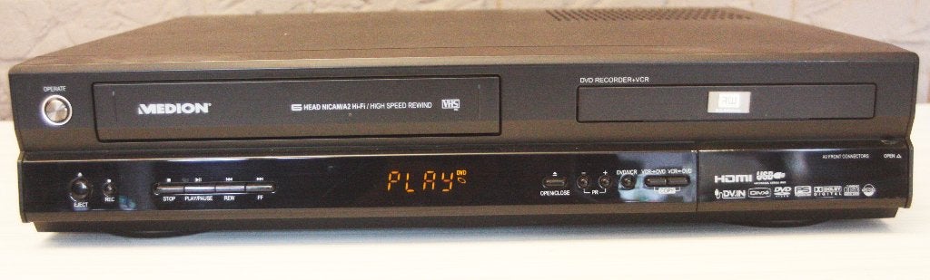 Medion Video & DVD In Eén Toestel / Met Dubbing Knop & USB, TV, Hi-fi & Vidéo, Enlèvement ou Envoi, Comme neuf