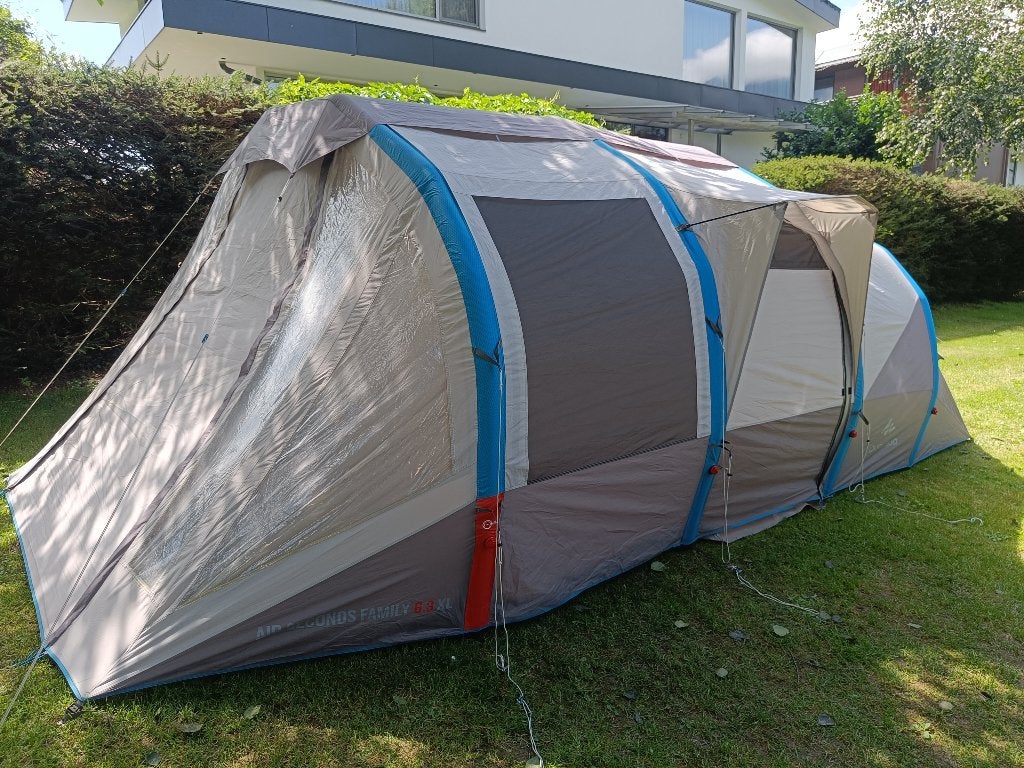 Quechua 6.3XL Air seconds family tent goede staat, Caravans en Kamperen, Tenten, Ophalen, Gebruikt, Tot en met 6