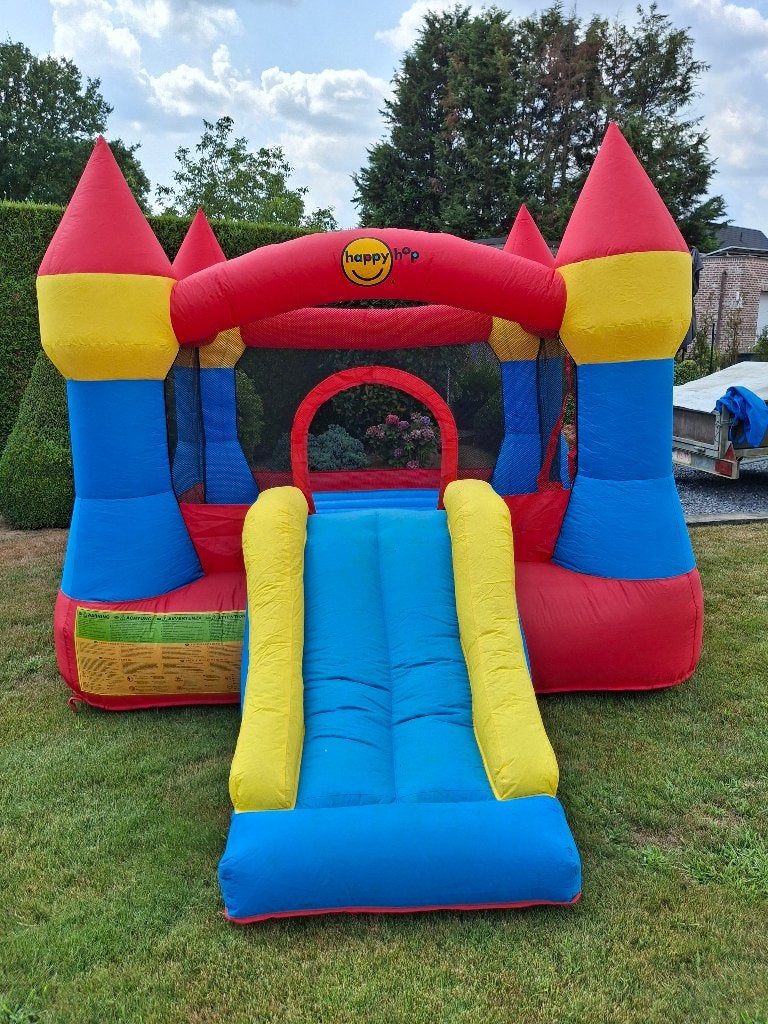 Springkasteel Happy Hop te koop, Ophalen, Gebruikt