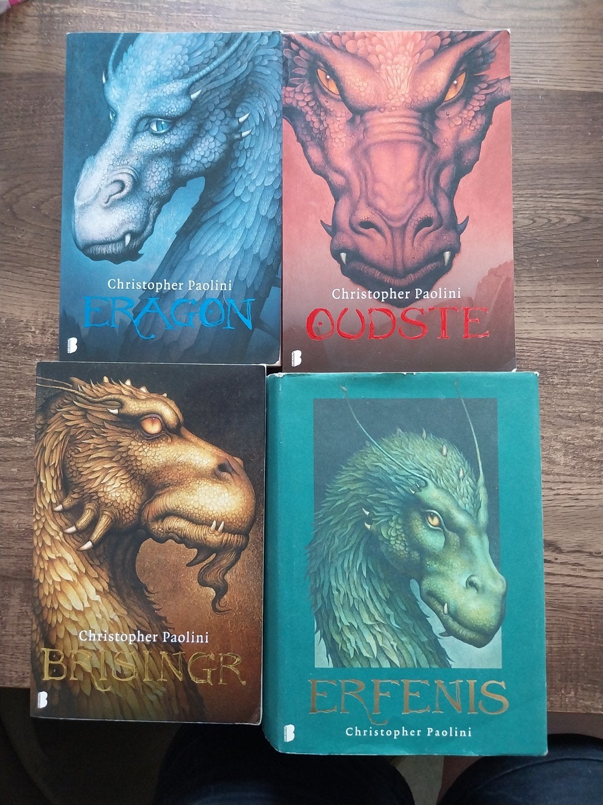 Christopher Paolini - reeks Het Erfgoed boek 1 tem 4 NL, Boeken, Fantasy, Ophalen of Verzenden, Christopher Paolini
