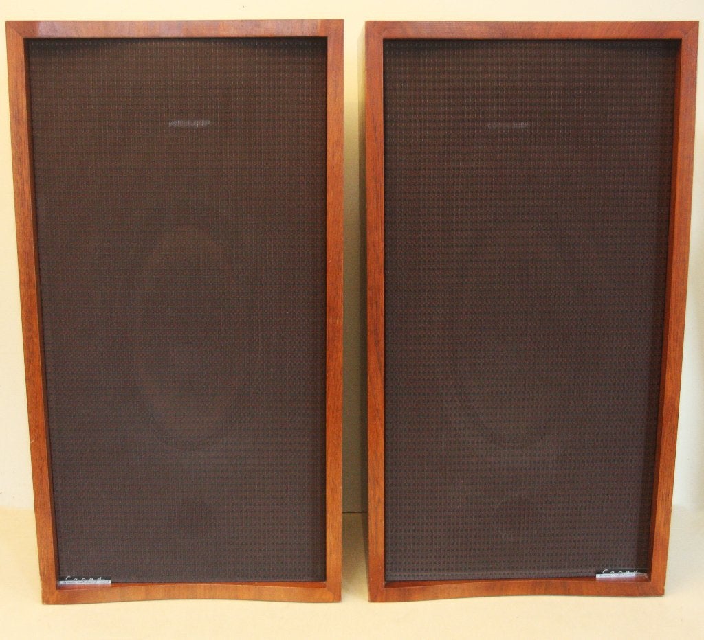 Zeldzame Carad Speakers / Begin Jaren 70 / Made In Belgium, Ophalen, Zo goed als nieuw, 150 watt of meer, Stereo speakers