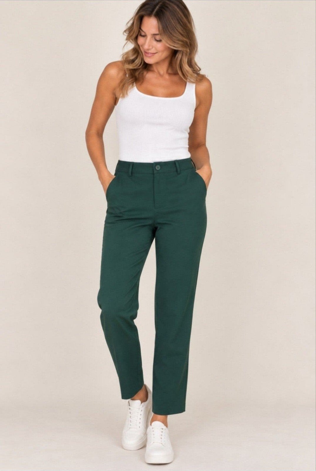 Andy&Lucy Appeltjesgroene Broek Maat L - Topstaat✨️✨️, Kleding | Dames, Andy&Lucy, Maat 42/44 (L), Ophalen of Verzenden, Zo goed als nieuw