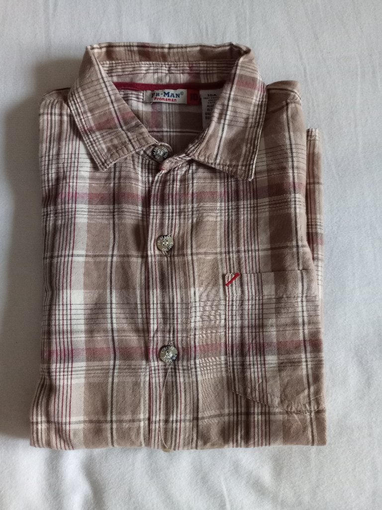 Chemise garçon longues manches 8 ans - 128, Kinderen en Baby's, Kinderkleding | Maat 128, Ophalen of Verzenden, Jongen