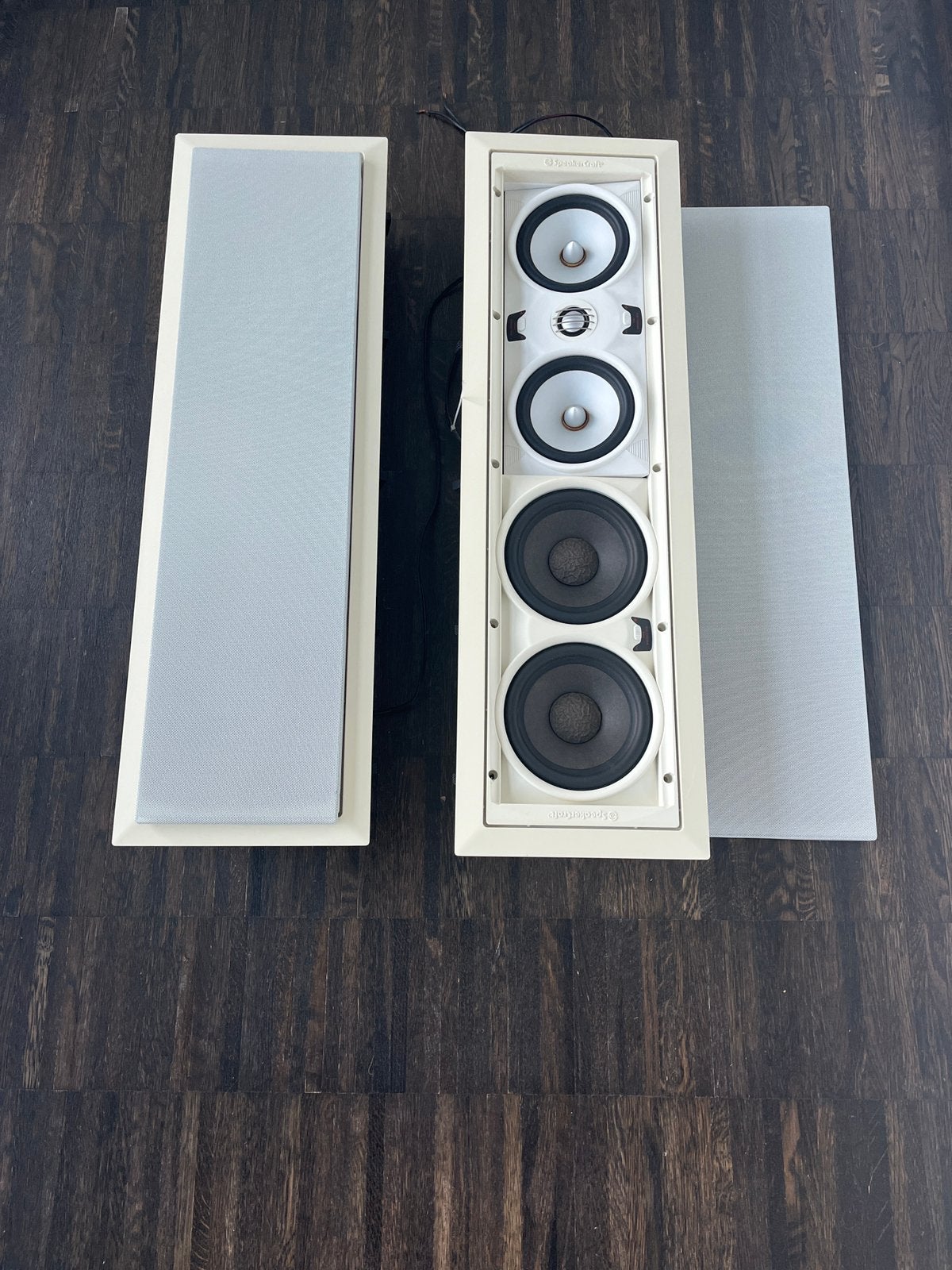 Speakercraft Aim cinema three inbouw home-cinema boxen : 2, Audio, Tv en Foto, Luidsprekerboxen, Ophalen, Zo goed als nieuw