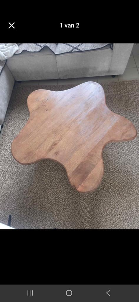 Table basse sur roulettes, bois de manguier, Maison & Meubles, Enlèvement