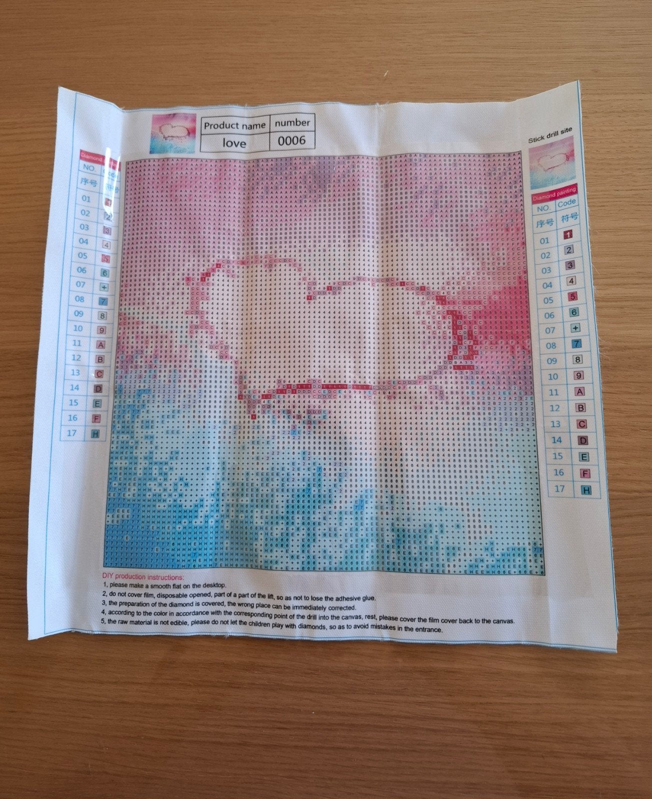 Diamond painting hartje, Ophalen, Nieuw, Diamond painting