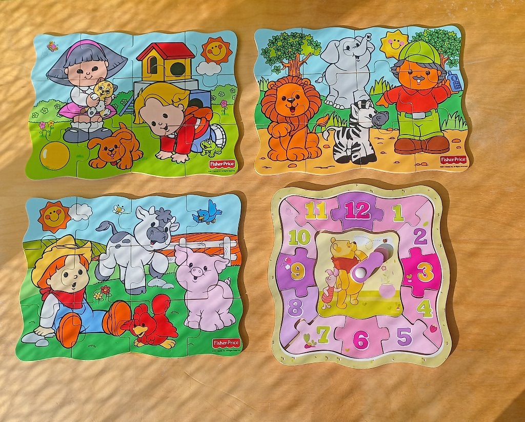 Houten puzzels Fischer Price, Ophalen, Zo goed als nieuw, Overige typen
