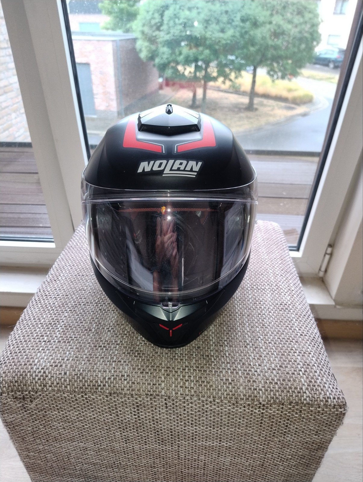 Nolan n80 maat m, Motoren, Kleding | Motorhelmen, M, Systeemhelm, Ophalen of Verzenden, Tweedehands