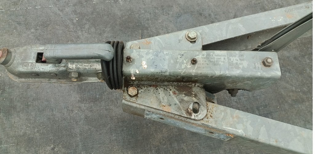 Aanhangwagen Dubbelasser voor onderdelen of herstel geen pap, Ophalen, Gebruikt