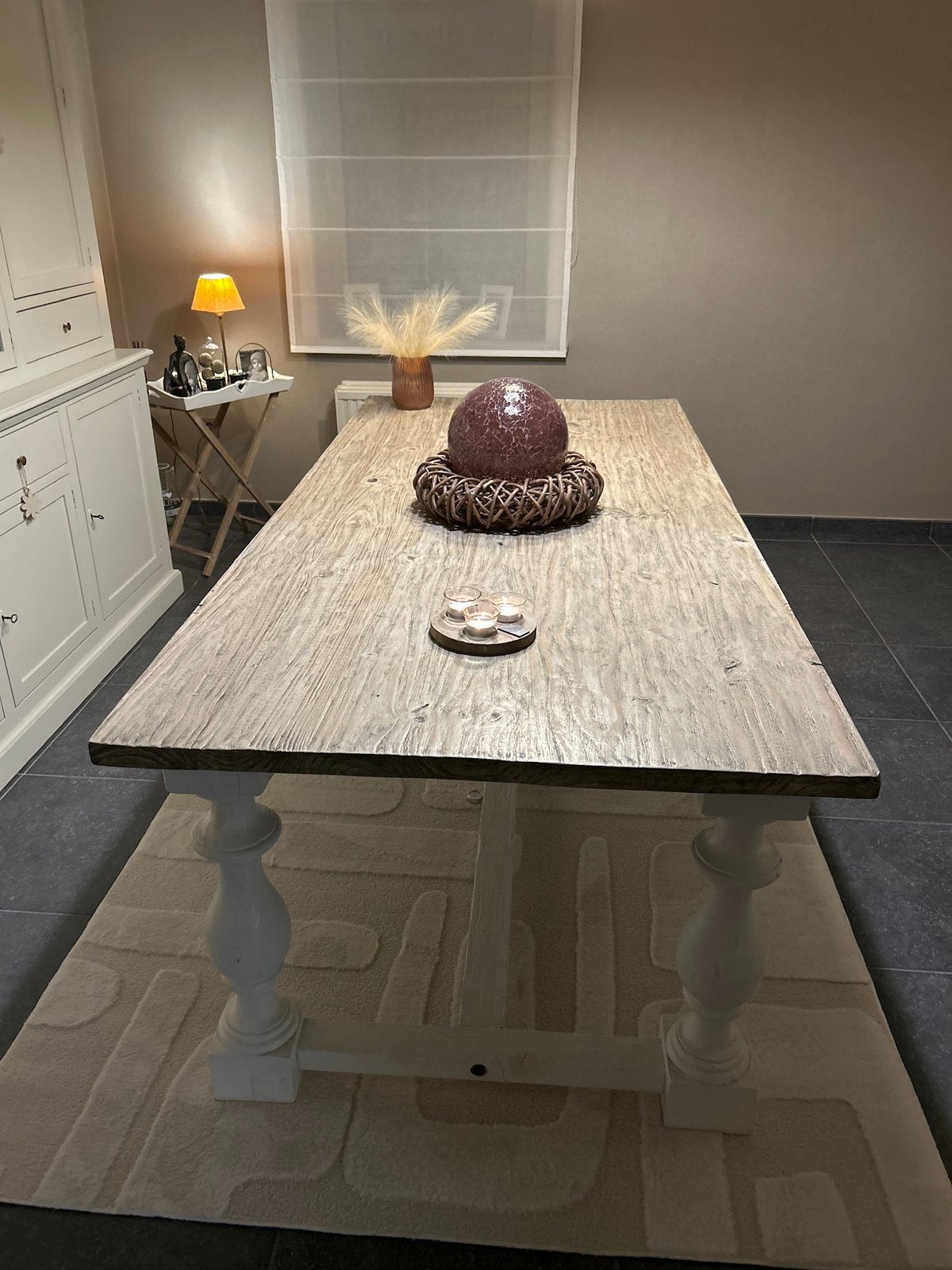 Landelijke eettafel, Cinq personnes ou plus, Comme neuf, Landelijk, Enlèvement
