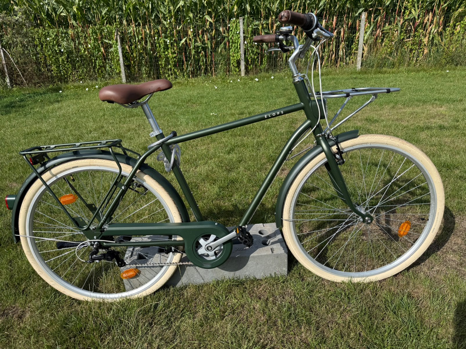 ELOPS 520 stadsfiets van Decathlon, Fietsen en Brommers, Fietsen | Heren | Herenfietsen, Ophalen, Zo goed als nieuw