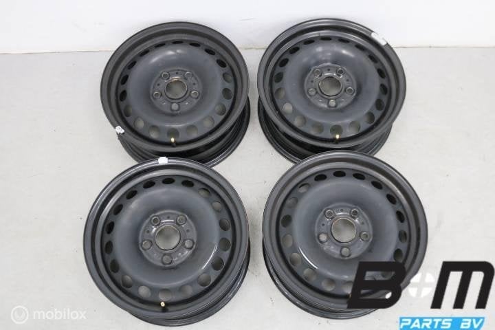 Originele 15 inch stalen velgen Golf 7 5Q0601027BA, Auto-onderdelen, Banden en Velgen, Gebruikt, Velg(en)