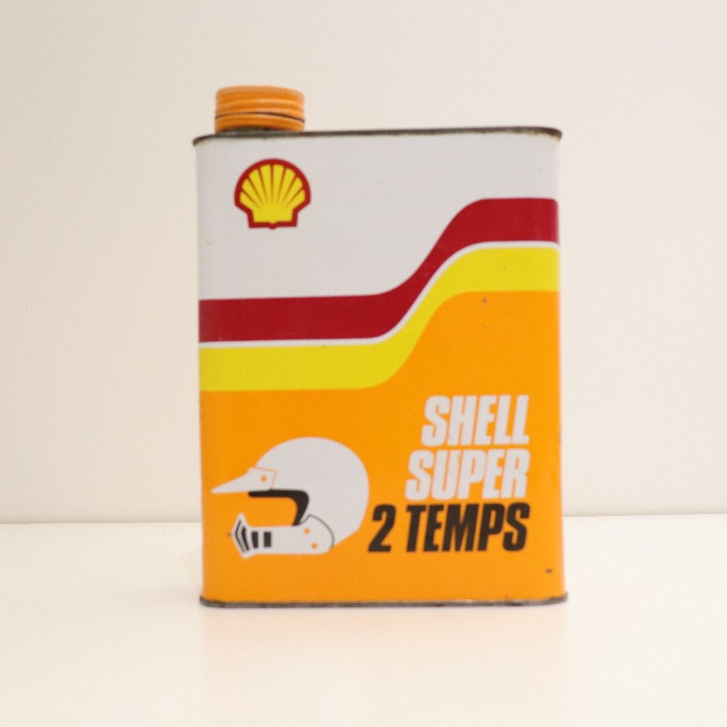 Mélange d'huile Super Shell pour 2 temps, Collections, Marques & Objets publicitaires, Enlèvement ou Envoi, Utilisé, Emballage