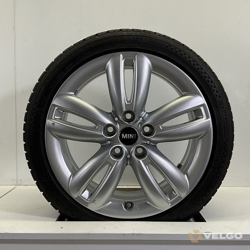 MINI JCW F55 F56 F57 STYLING TRACK SPOKE 501 SET VELGEN + WI, Gebruikt, -, -, Banden en Velgen