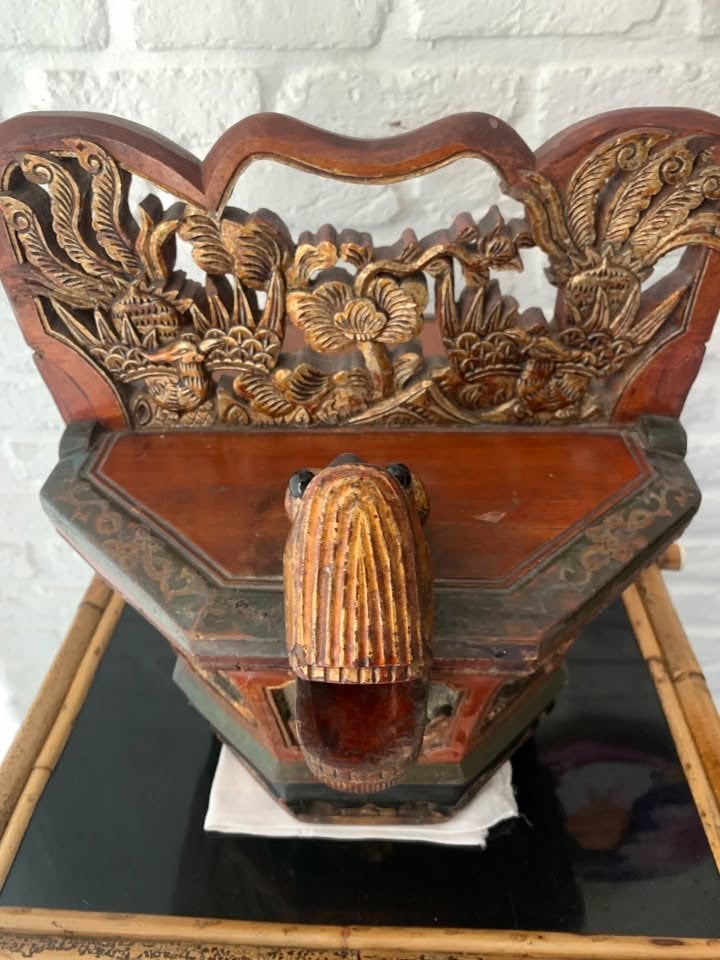 Chinese wooden bowl, Antiek en Kunst, Ophalen