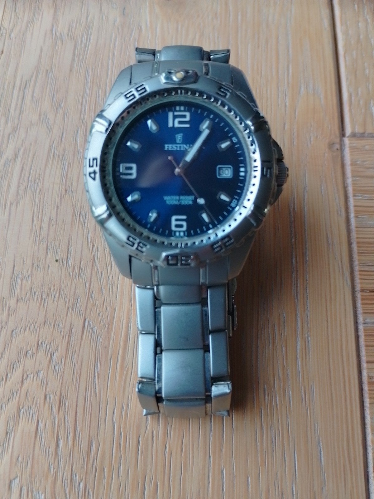 Festina 39 mm blauwe wijzerplaat, Verzenden