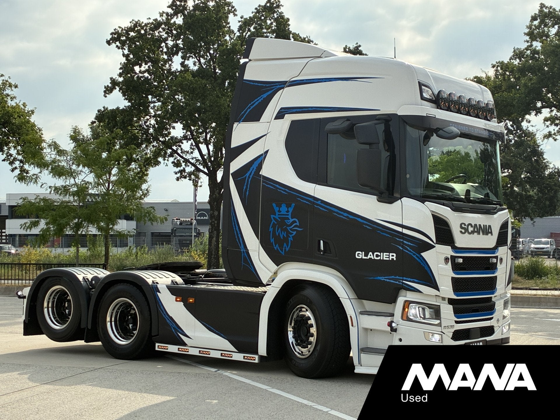 Scania R530 V8 6x2 LL Glacier SHOWTRUCK // BUFFL opbouw - PT, Scania, Wit, Leder, Diesel