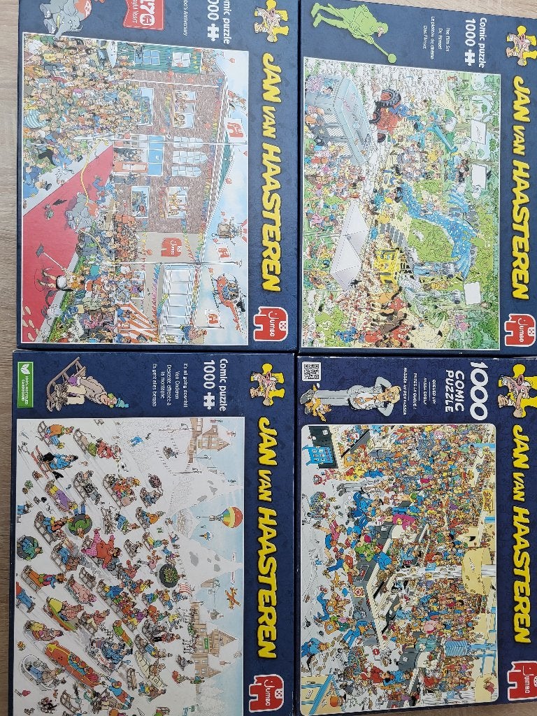 Puzzels Jan van Haasteren, Ophalen, 500 t/m 1500 stukjes, Zo goed als nieuw, Legpuzzel