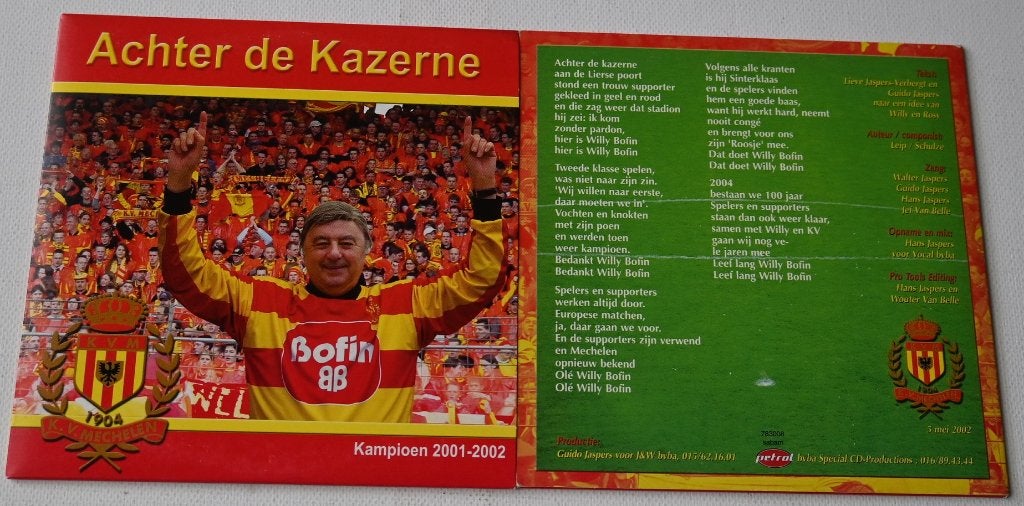 KV Mechelen/Derrière la caserne/3 CDs Bofin/2001 - 2002, Collections, Envoi, Neuf, Autres types