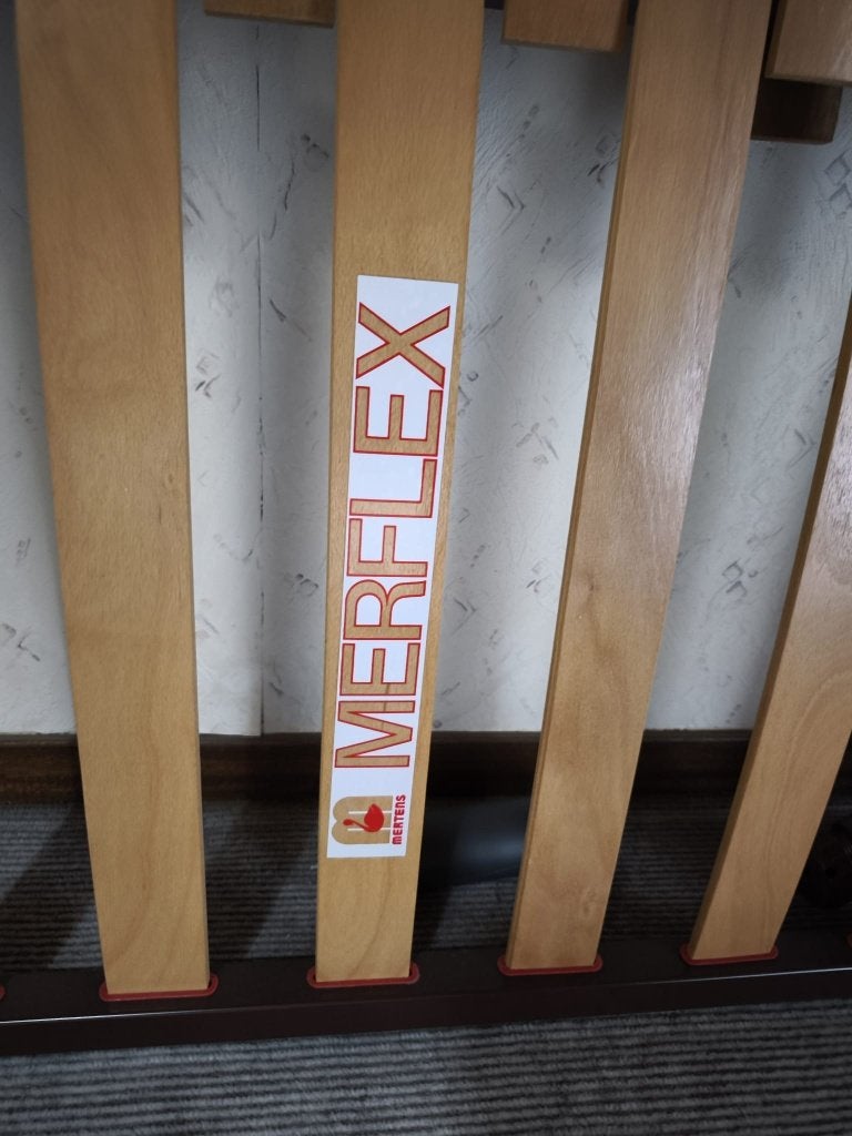 Verstelbare Merflex Lattenbodem Merflex 140 -160 breed, Autres dimensions, Comme neuf, Enlèvement, Sommier