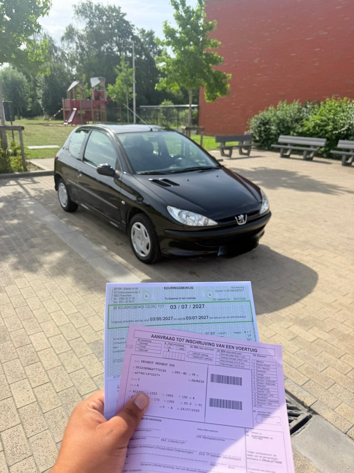 Peugeot 206 1.1benzine Met keuring voor verkoop, Auto's, Bedrijf, Te koop, Benzine