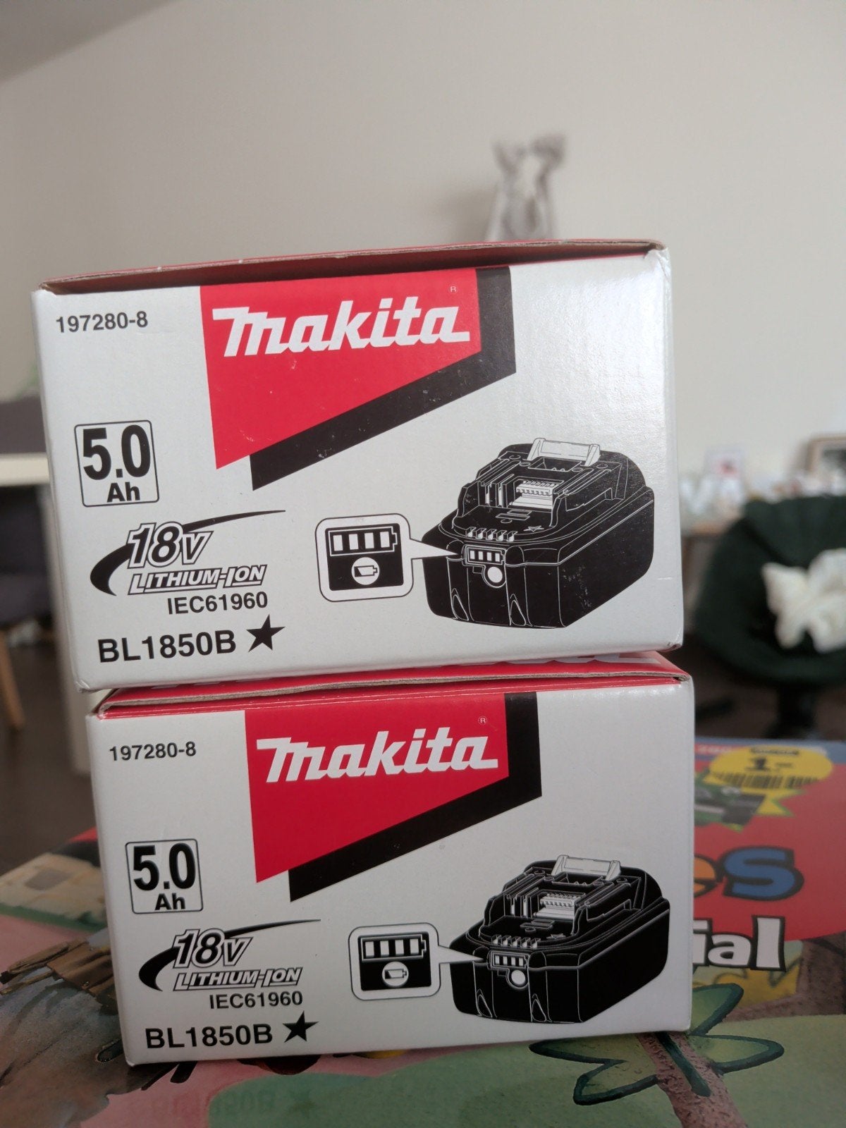 Makita batterij 5.0 Ah 18 v, TV, Hi-fi & Vidéo, Batteries, Enlèvement, Neuf, Rechargeable