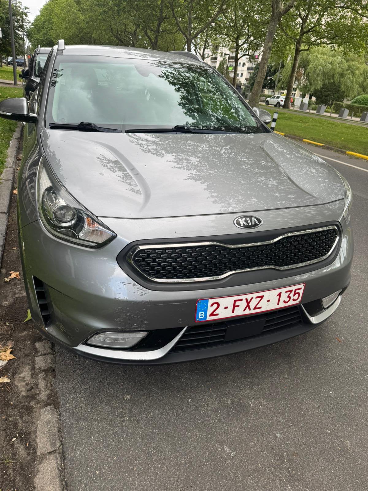 Kia Niro Benzine & Hybride, Auto's, Automaat, Leder en Stof, 5 deurs, Parkeersensor