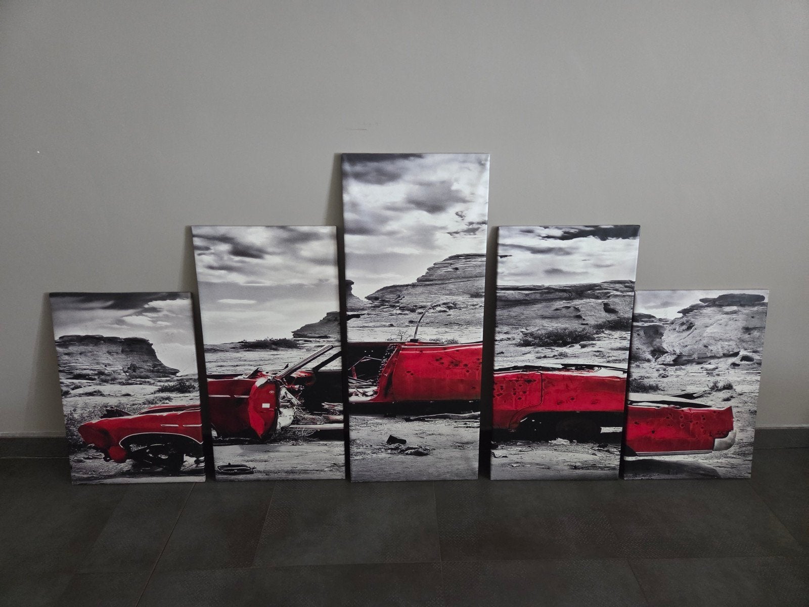 Châssis de voiture en 5 pièces, Comme neuf, Enlèvement, Imprimé, 75 cm ou plus