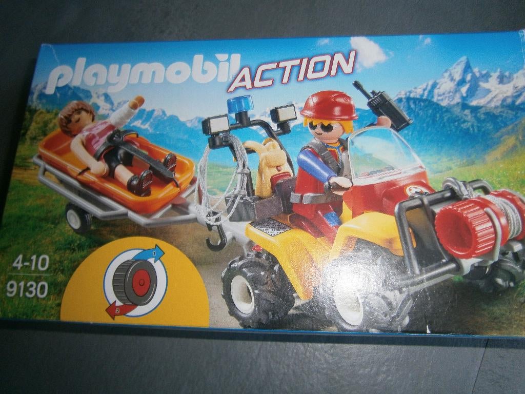 Playmobil  9130  Reddingsquad met draagberrie., Ophalen of Verzenden, Gebruikt, Complete set