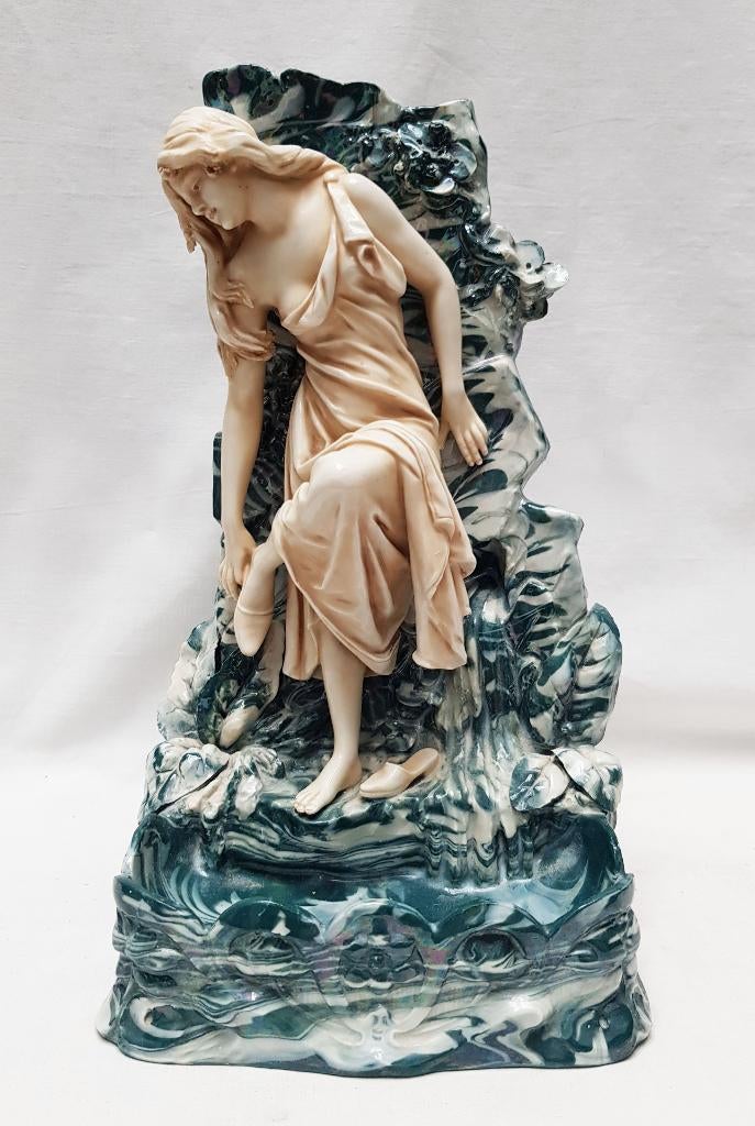 Vase et bol flottant Art Nouveau - Royal Dux., Enlèvement ou Envoi