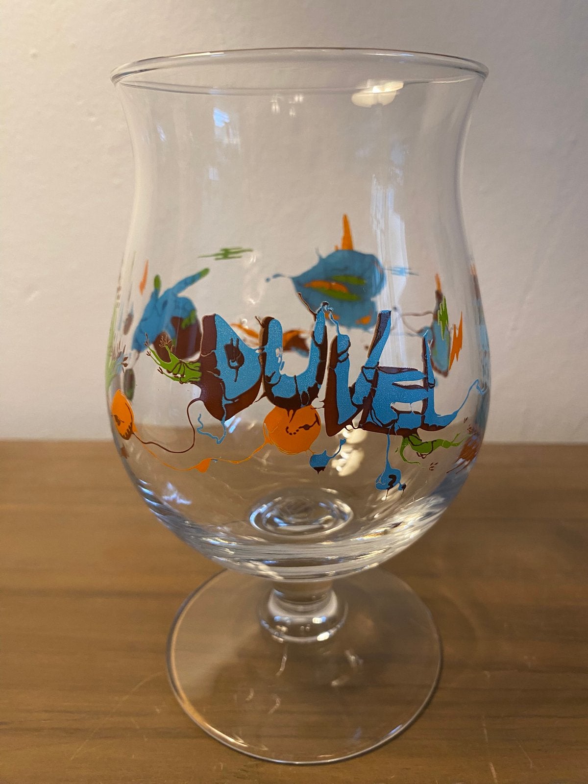 Duvel glas Yan Sorgi - 2014, Verzamelen, Ophalen, Zo goed als nieuw, Duvel