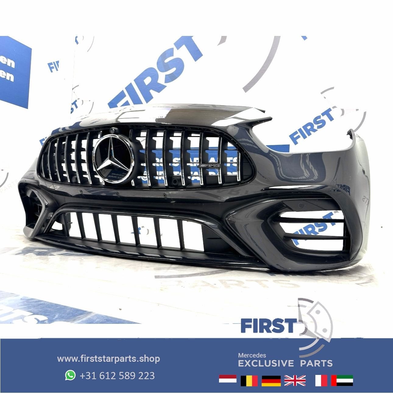 BUMPER W206 C63 AMG VOORBUMPER C KLASSE ORIGINEEL A206885940, Gebruikt, -, Voor, Ophalen of Verzenden