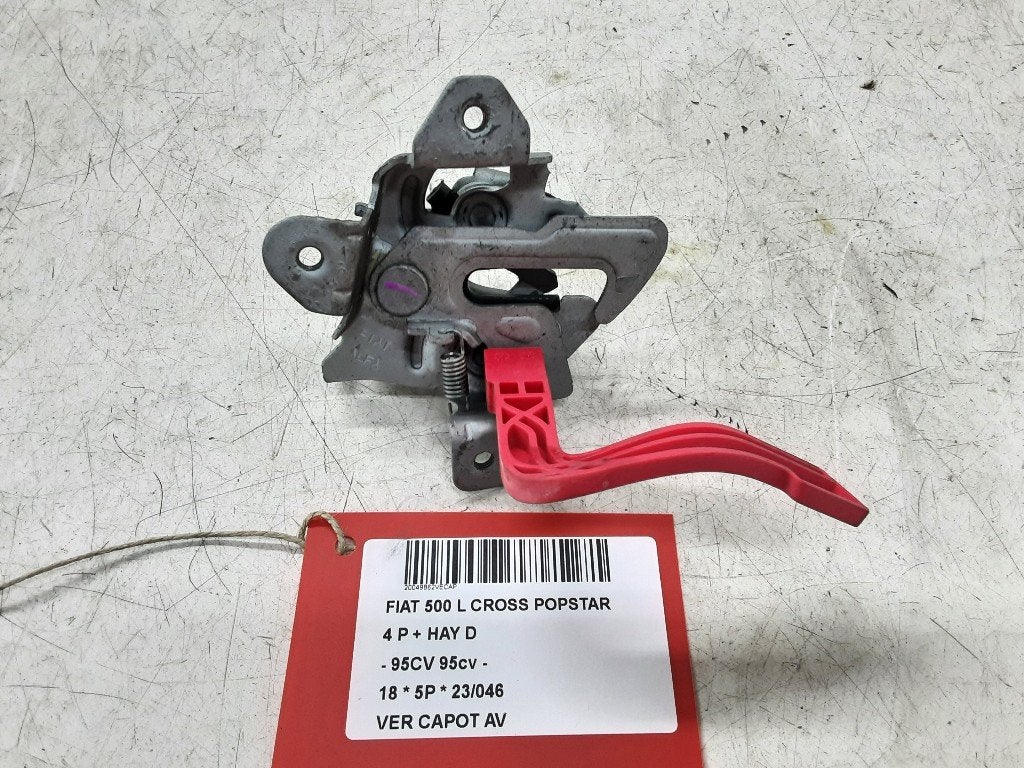 SERRURE CAPOT Fiat 500L (199) (01-2012/05-2018), Mevr. I. Hauben, Utilisé, Fiat, Rue de l'Espoir 34 34
4030  GRIVEGNÉE, BE