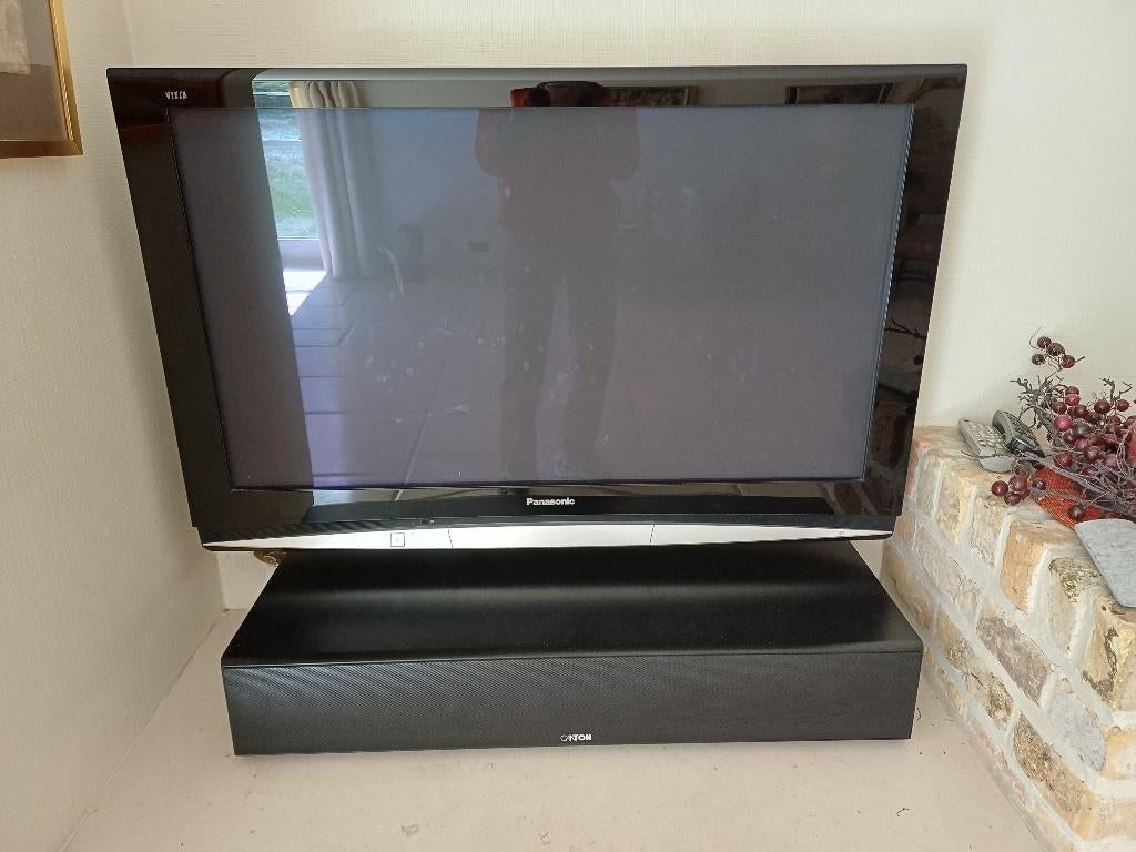 Canton Soundbar+ Panasonic TV + Samsung DVD-VR +Muursteunen, Ophalen, Gebruikt