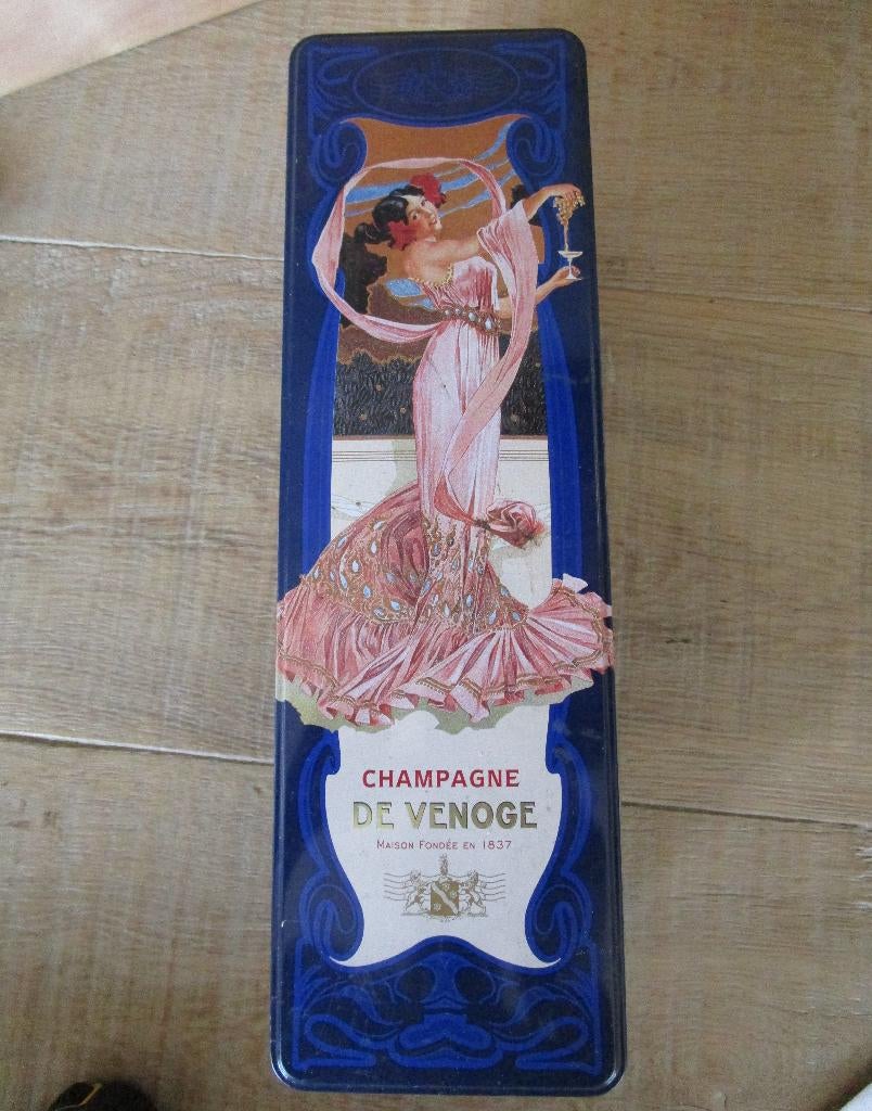 Champagne blik doos, Enlèvement ou Envoi, Comme neuf, Autre, Autres marques
