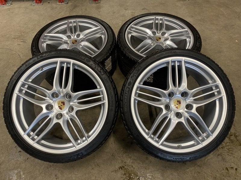 20 inch originele velgen + winterbanden Porsche 911 991, Autos : Pièces & Accessoires, Pneus et Jantes, -, Utilisé, -