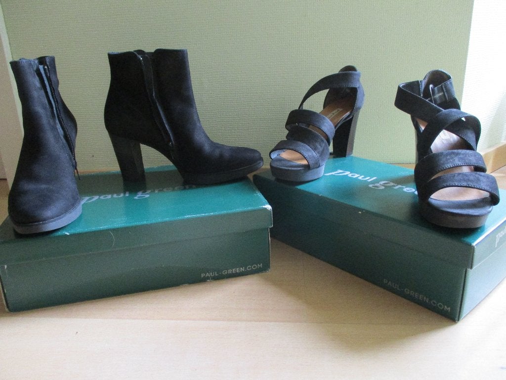 Sandales et bottes noires 37 Paul Green (neuves), Neuf, Enlèvement ou Envoi, Boots et Botinnes, Paul Green